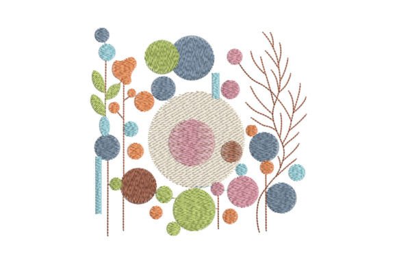 Abstract Circles: A Boho Embroidery Design Worth Personalizing