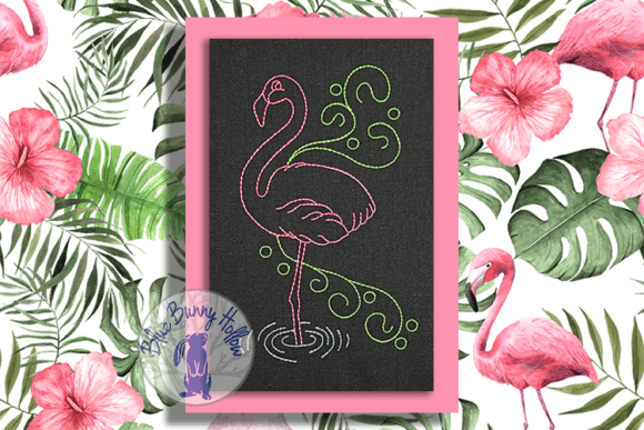 Florence Flamingo: A Seasonal Embroidery Standout
