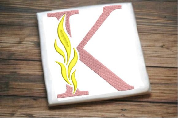 K Letter Beautiful Fire Alphabet