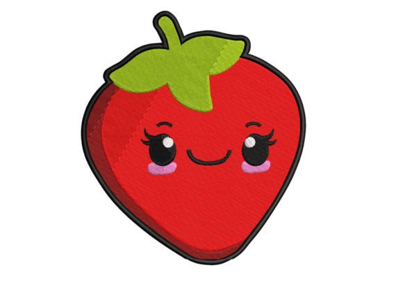 Strawberry Serenade: Sweet, Stitch-Ready Charm